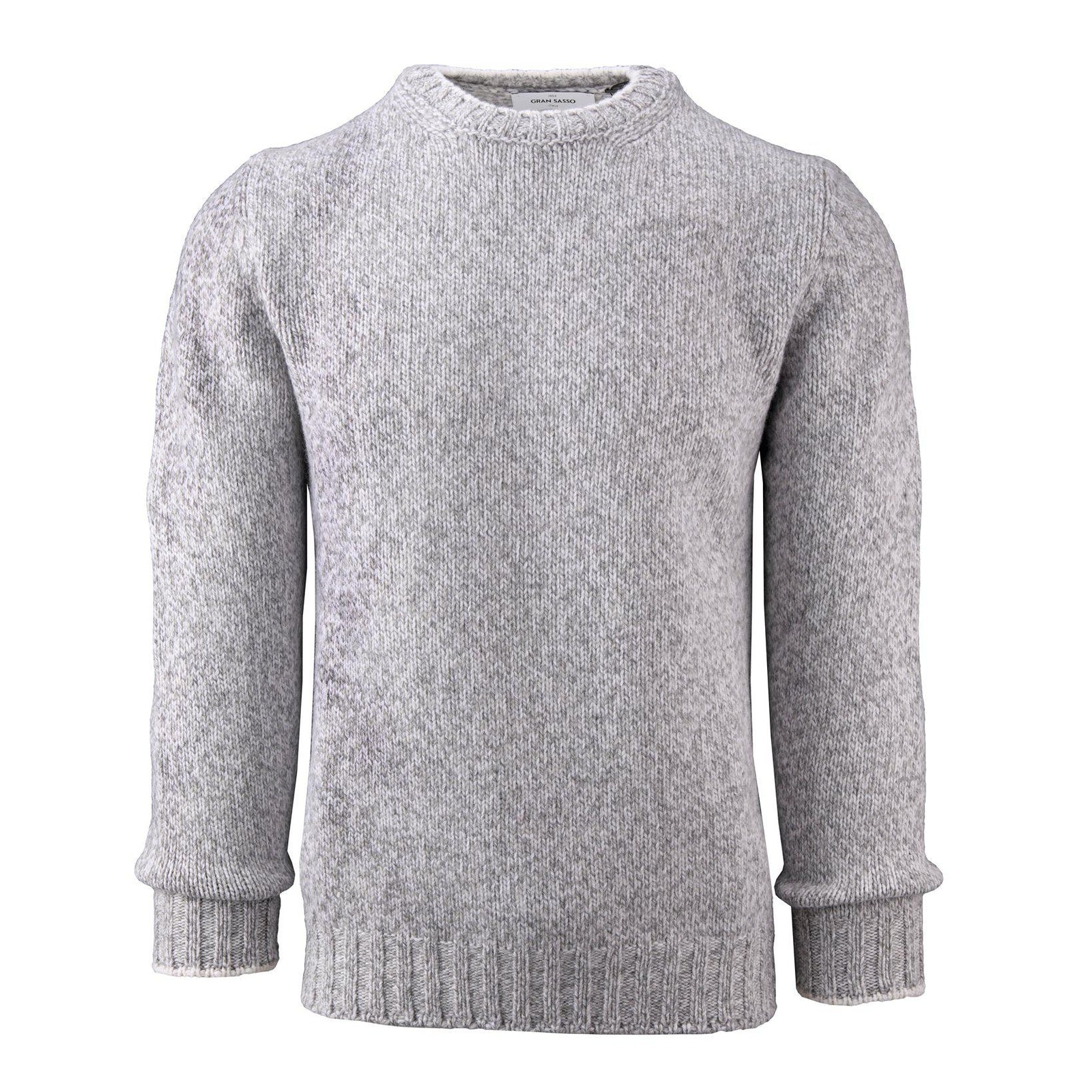 Wollpullover Rundhals Melange-Gran Sasso-Conrad Hasselbach Shoes & Garment