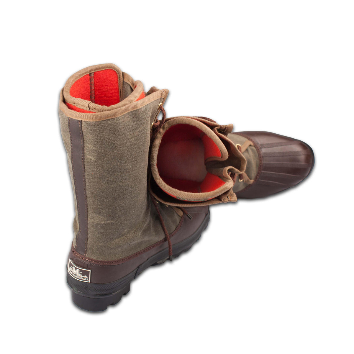 Arctic Packboot Grün - Wollfilz Orange-Seil Marschall-Conrad Hasselbach Shoes & Garment