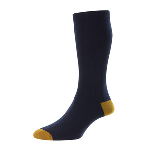 Burford -19x1 Rippe mit Kontrast an Ferse und Spitze - Herren Socken-Scott Nichol-Conrad Hasselbach Shoes & Garment