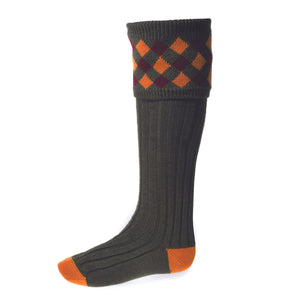 Chequers Socks-House of Cheviot-Conrad Hasselbach Shoes & Garment