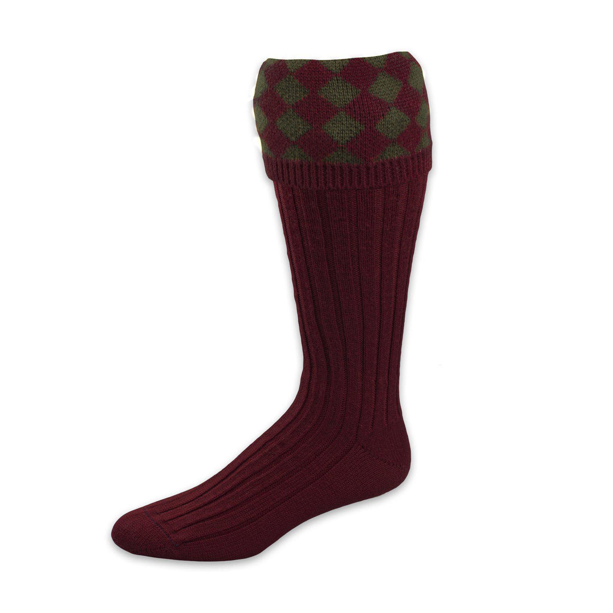 Chessboard Sock-House of Cheviot-Conrad Hasselbach Shoes &amp; Garment