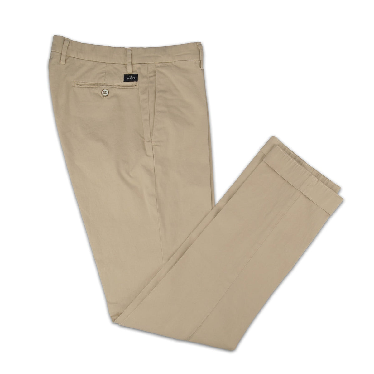 Chino-Hose für Herren aus Stretch-Satin regulär New York-Mason's-Conrad Hasselbach Shoes & Garment