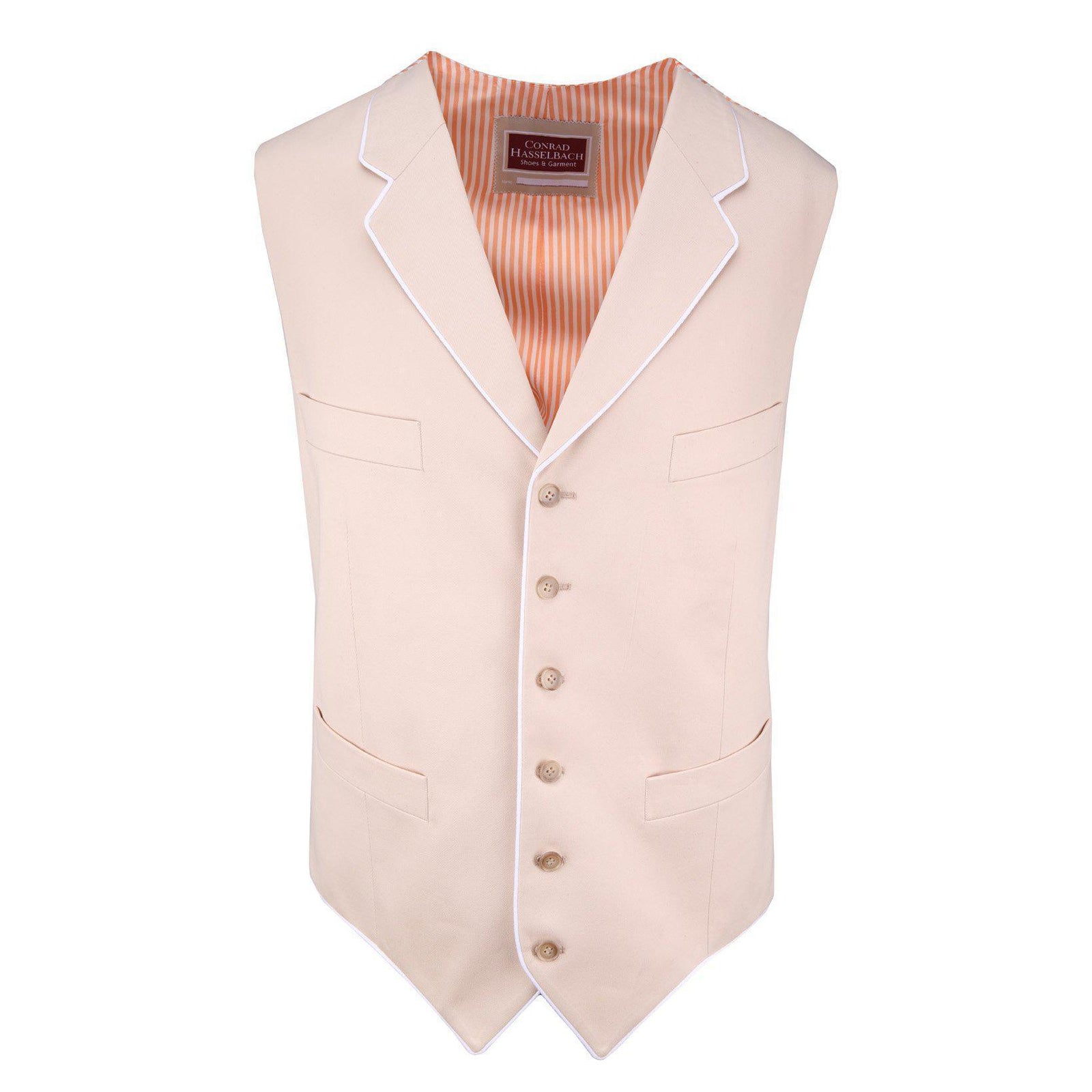 Cutaway-Weste (Einreiher) aus Baumwolle-Sheppard & Jones-Conrad Hasselbach Shoes & Garment