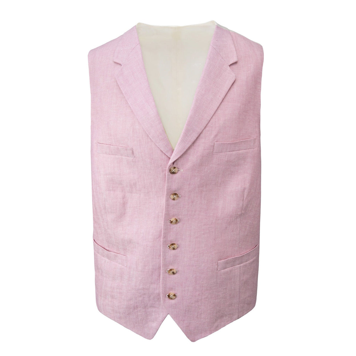 Cutaway-Weste (Einreiher) aus Leinen-Sheppard & Jones-Conrad Hasselbach Shoes & Garment