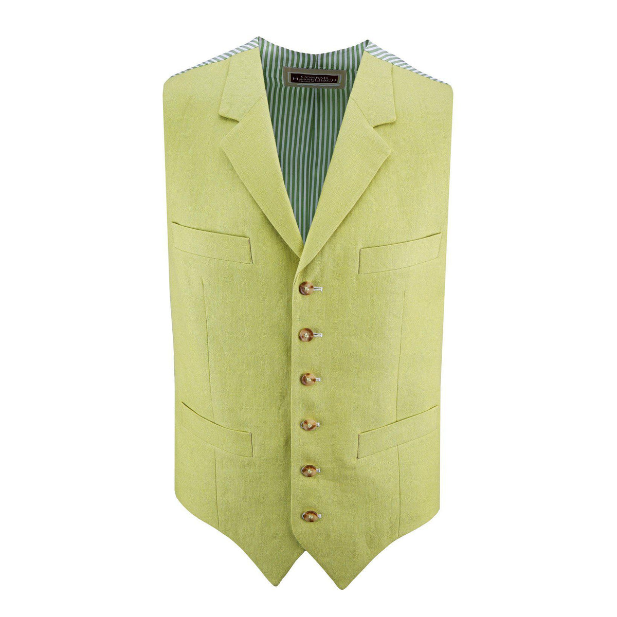 Cutaway-Weste (Einreiher) aus Leinen-Sheppard & Jones-Conrad Hasselbach Shoes & Garment