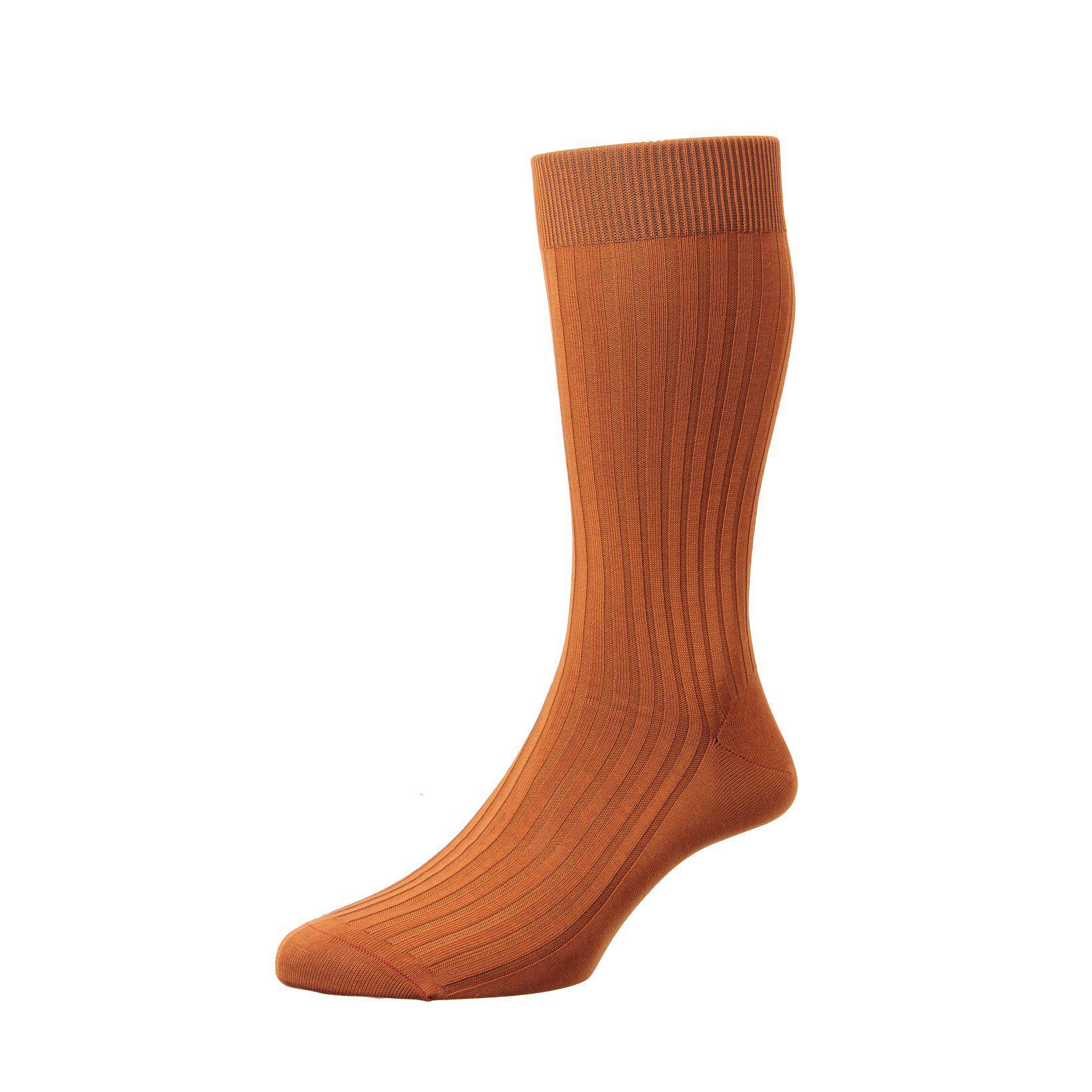 Danvers Socken Aus Mercerisierter Baumwolle 5X3 Rippe-Pantherella-Conrad Hasselbach Shoes & Garment