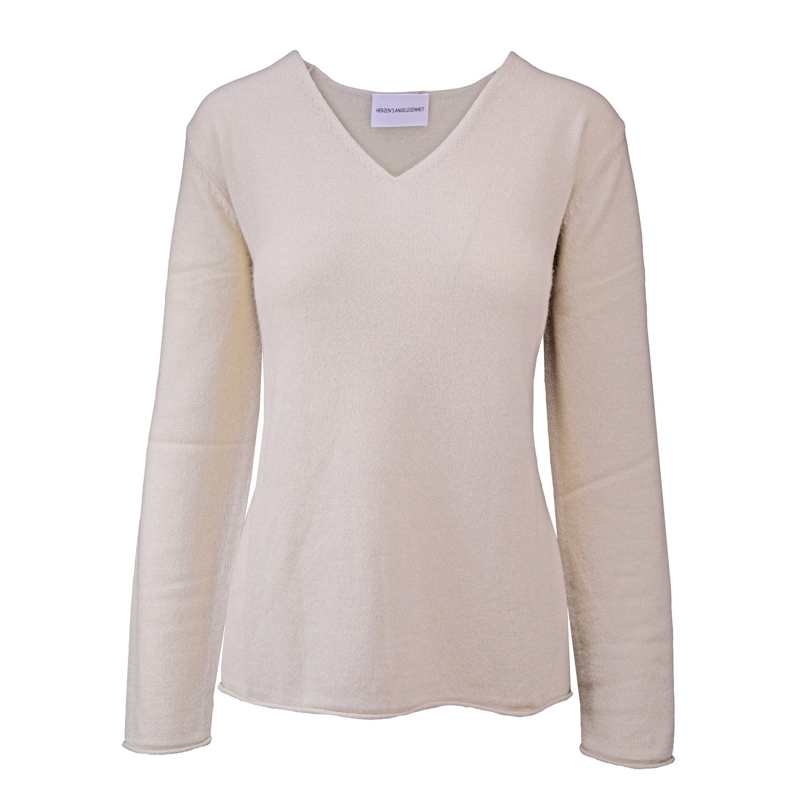 Kaschmir Pullover mit V-Ausschnitt-herzensangelegenheit-Conrad Hasselbach Shoes & Garment