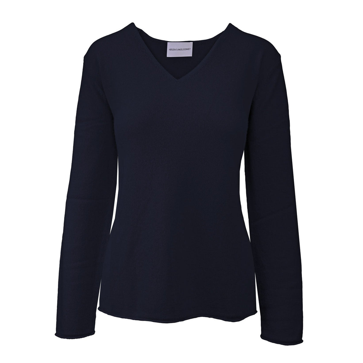 Kaschmir Pullover mit V-Ausschnitt-herzensangelegenheit-Conrad Hasselbach Shoes & Garment