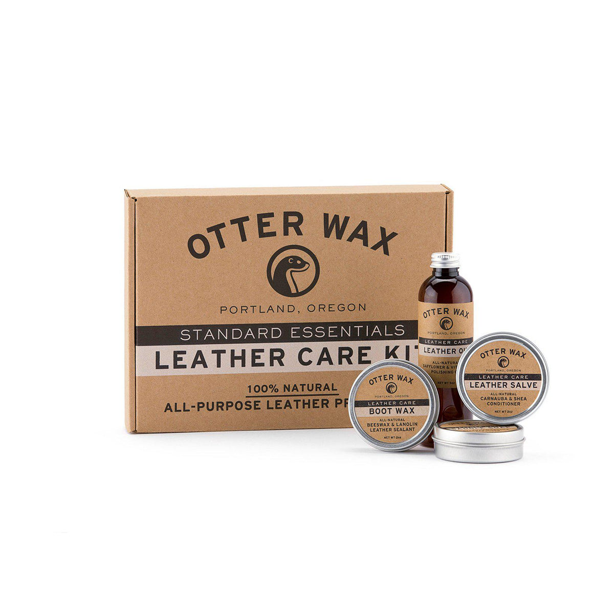 Leather Care Kit 4in1-Otter Wax-Conrad Hasselbach Shoes &amp; Garment