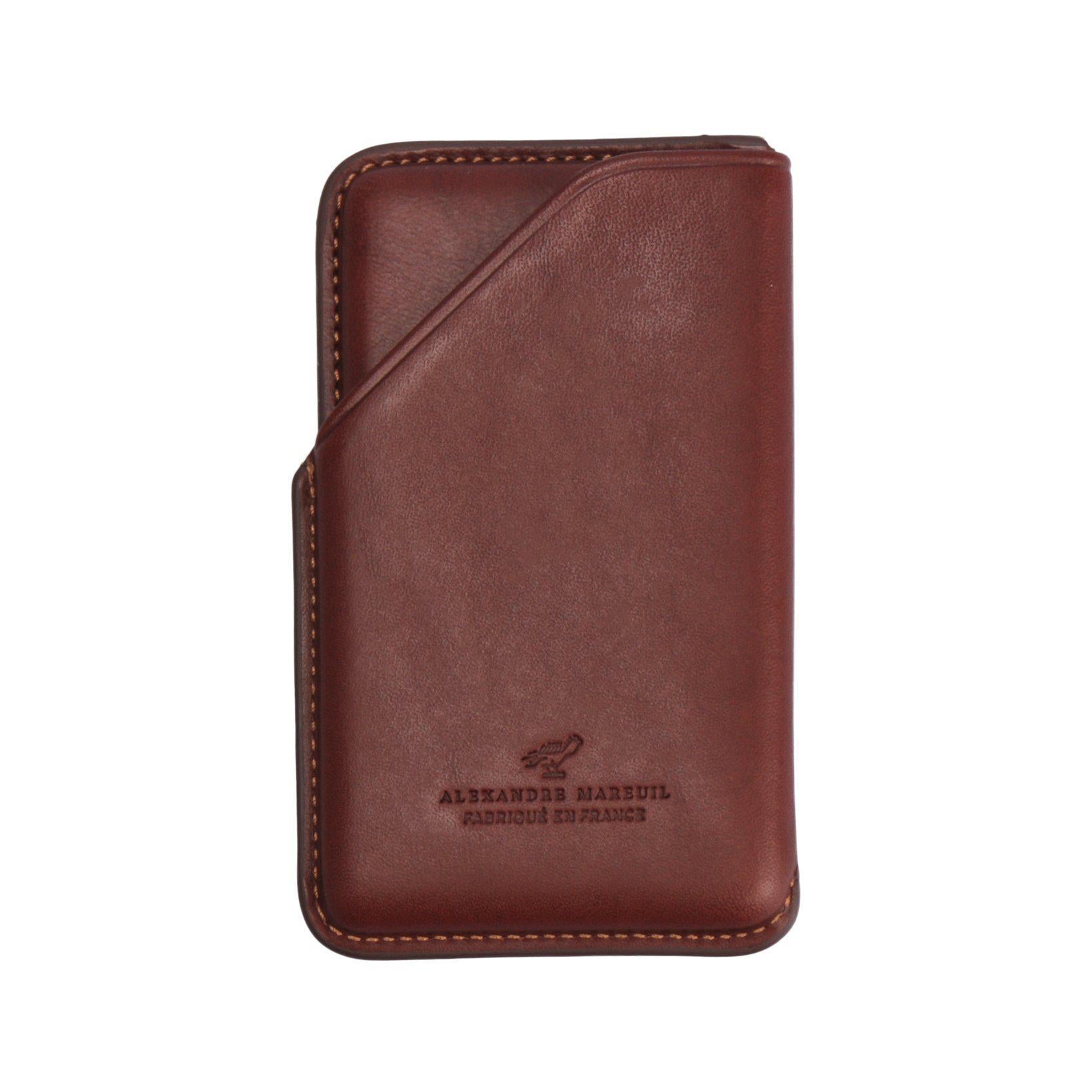 Leather Credit Card Case-Alexandre Mareuil-Conrad Hasselbach Shoes & Garment