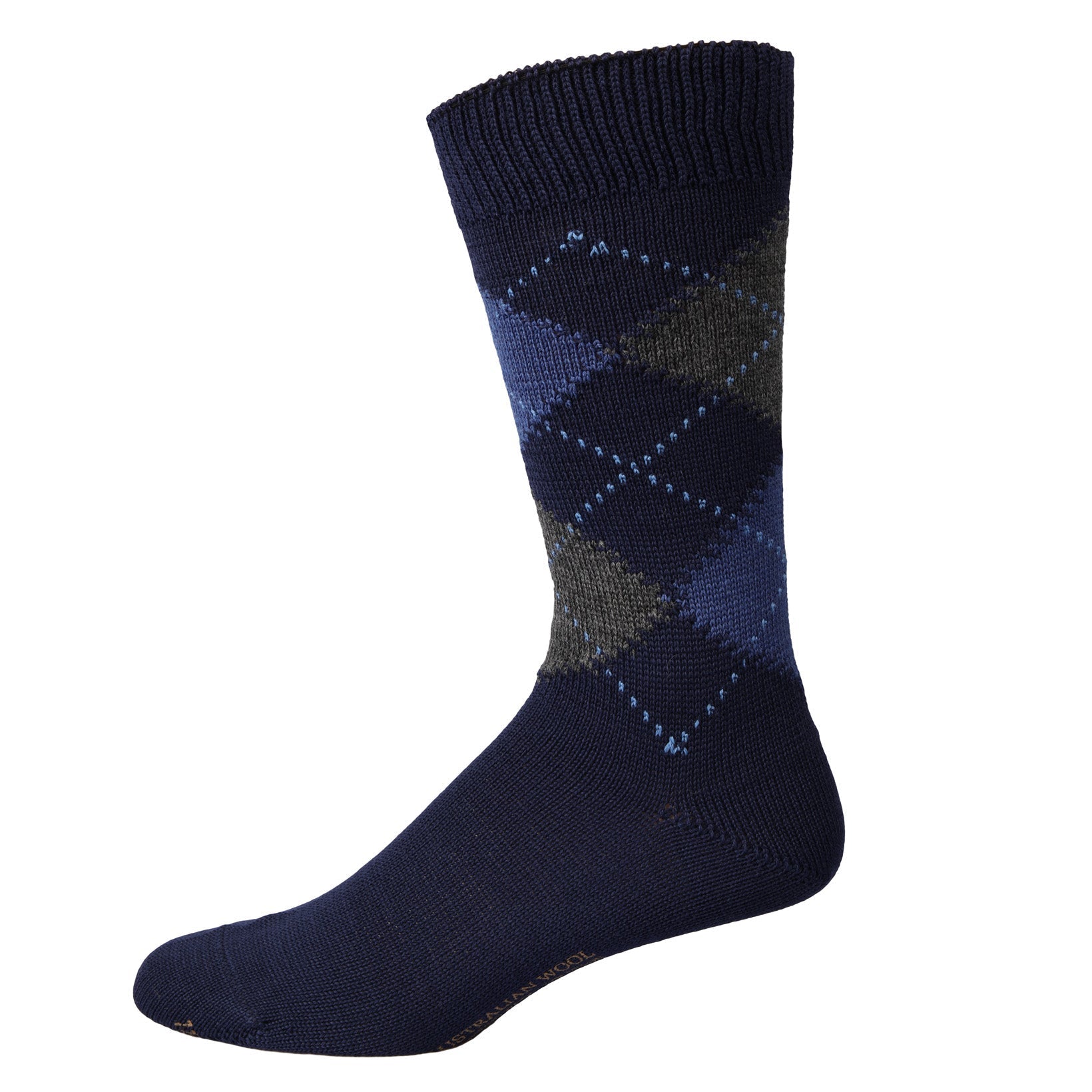 Men's Sock Argyle-Hazel & Brook-Conrad Hasselbach Shoes & Garment