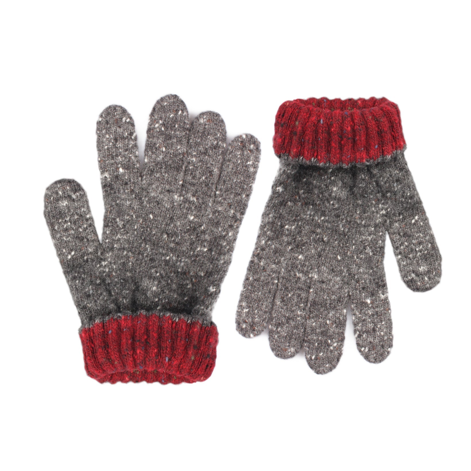 Merino Wool Gloves - Donegal Knitted-Drake's-Conrad Hasselbach Shoes & Garment