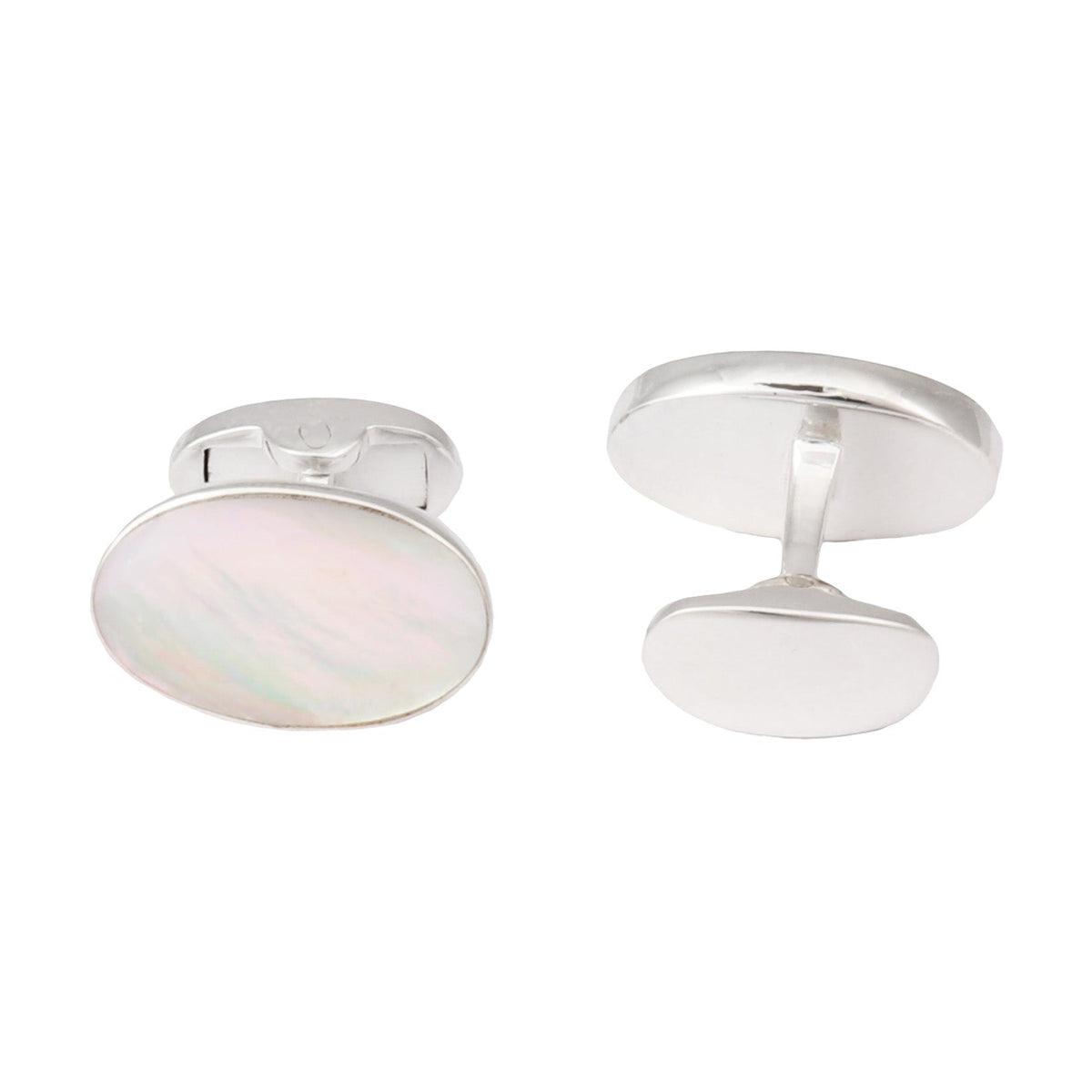Mother of Pearl Cufflink Oval-C.H.-Conrad Hasselbach Shoes &amp; Garment