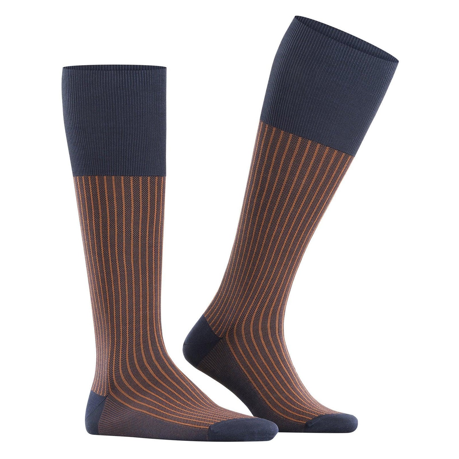 Oxford Stripe Herren Kniestrümpfe-Falke-Conrad Hasselbach Shoes & Garment