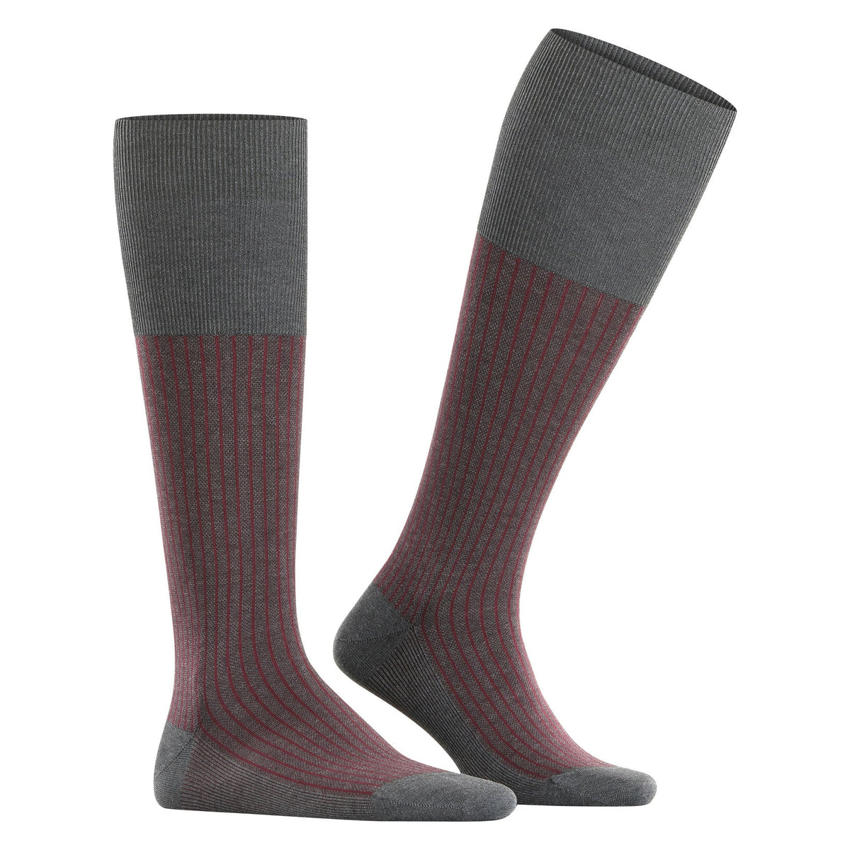 Oxford Stripe Herren Kniestrümpfe-Falke-Conrad Hasselbach Shoes & Garment