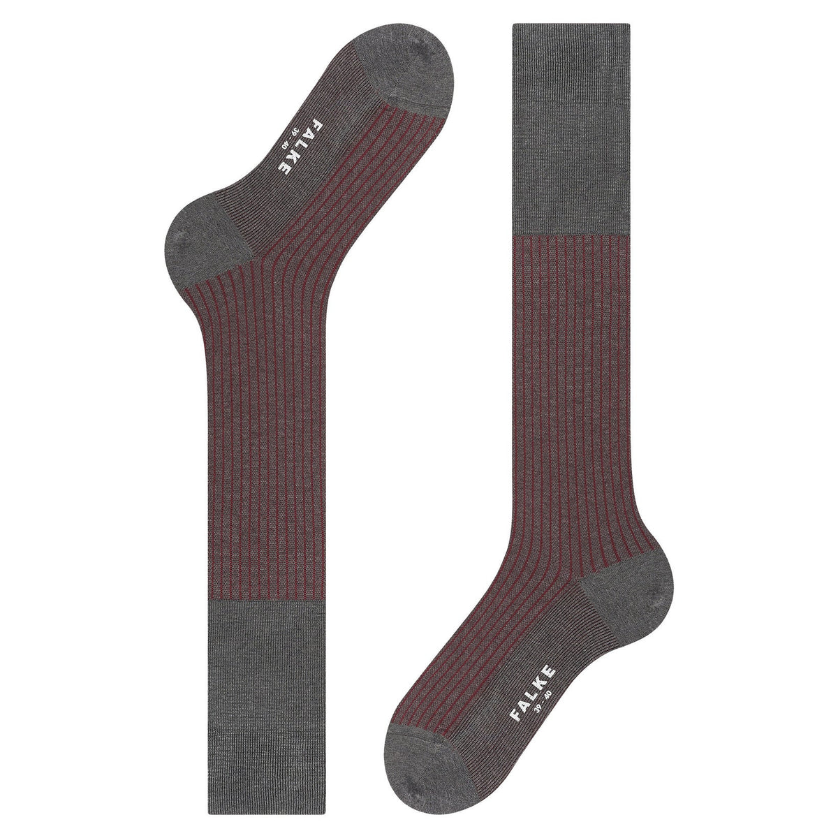 Oxford Stripe Herren Kniestrümpfe-Falke-Conrad Hasselbach Shoes & Garment