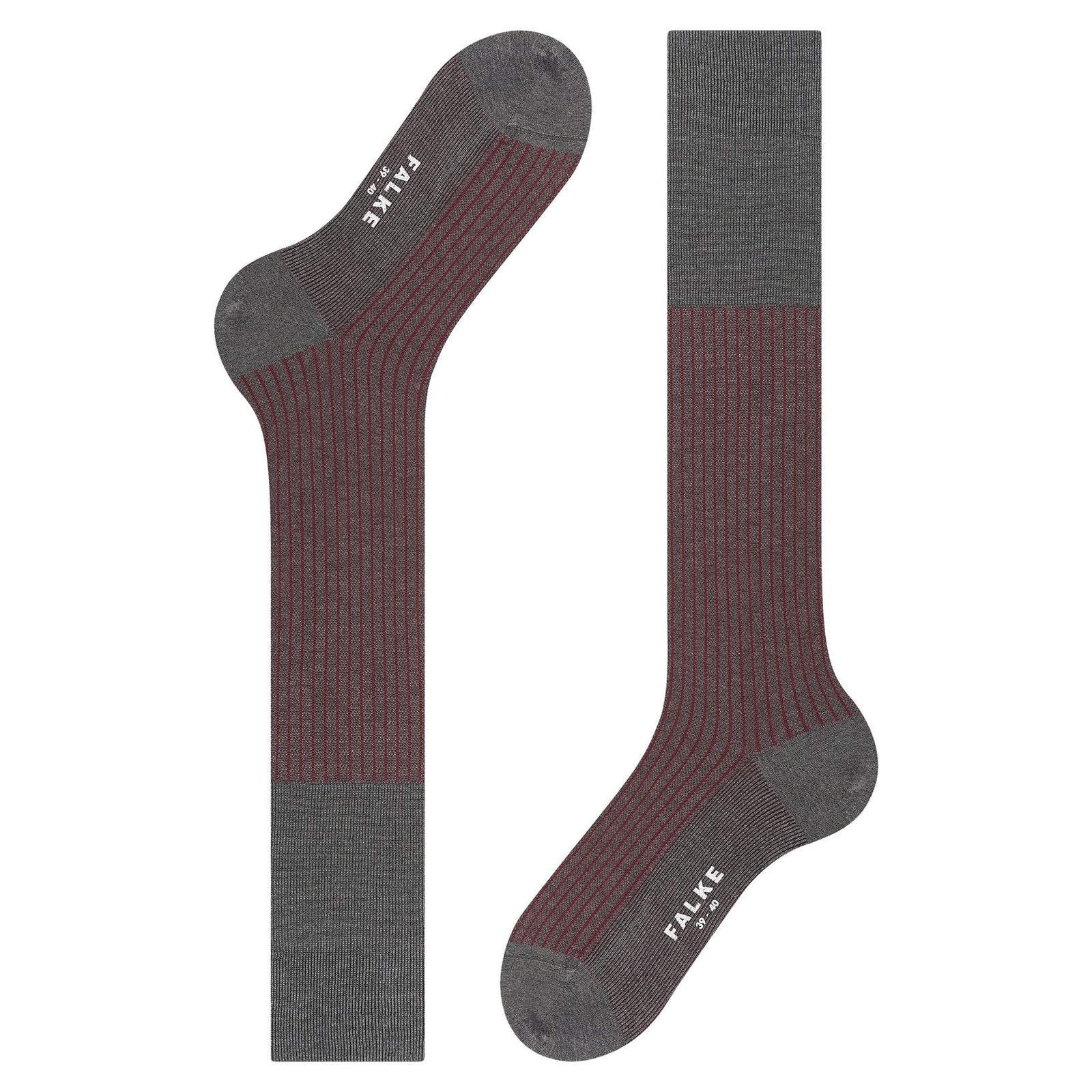 Oxford Stripe Herren Kniestrümpfe-Falke-Conrad Hasselbach Shoes & Garment