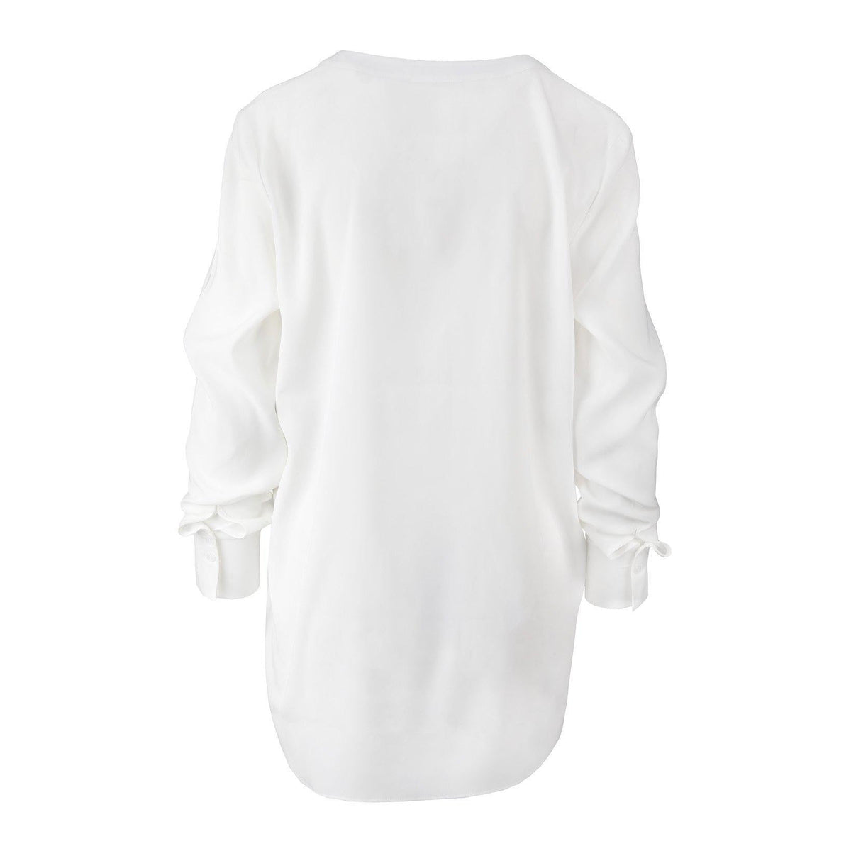 Seidenbluse mit V-Ausschnitt-herzensangelegenheit-Conrad Hasselbach Shoes & Garment