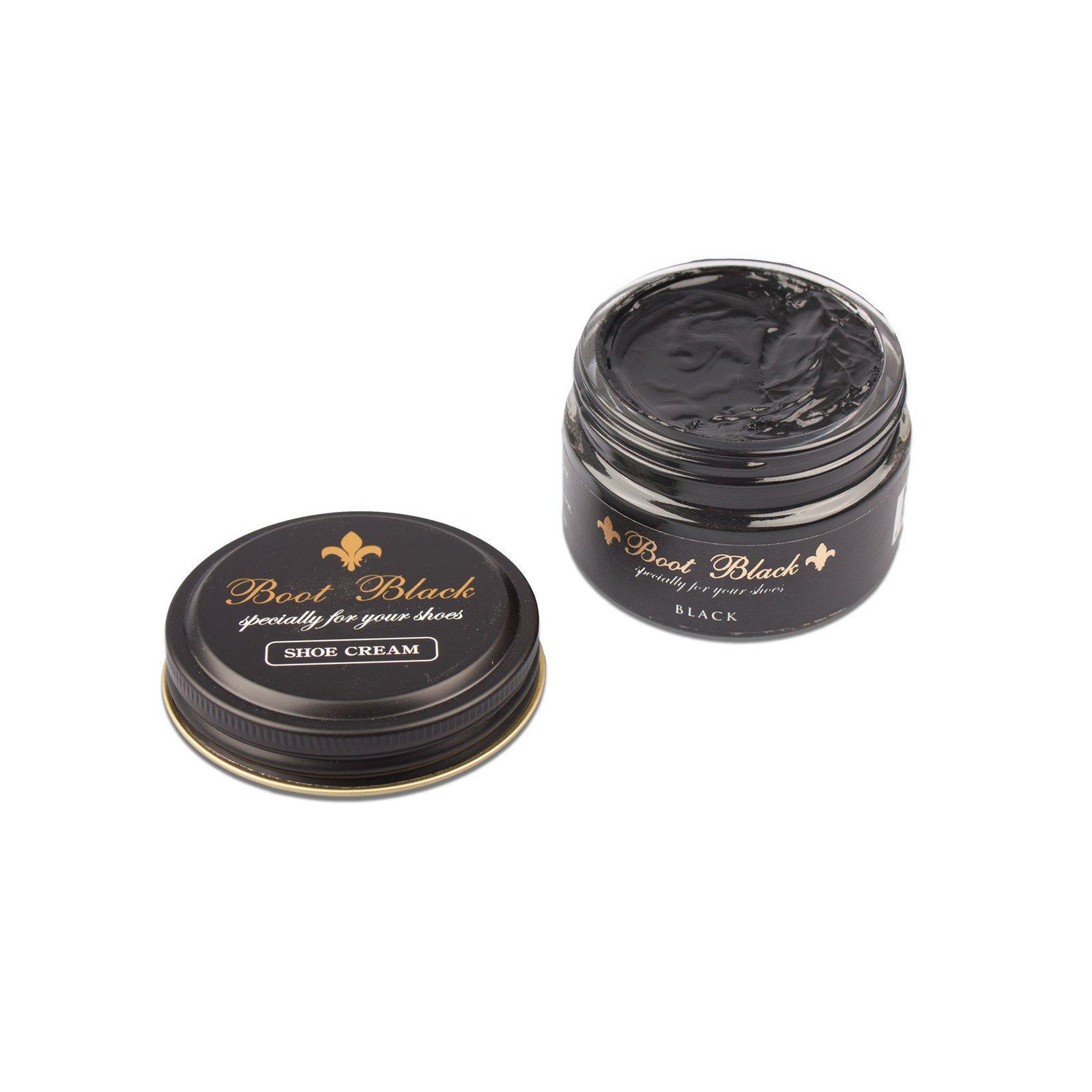Shoe Cream 55g-Boot Black-Conrad Hasselbach Shoes & Garment