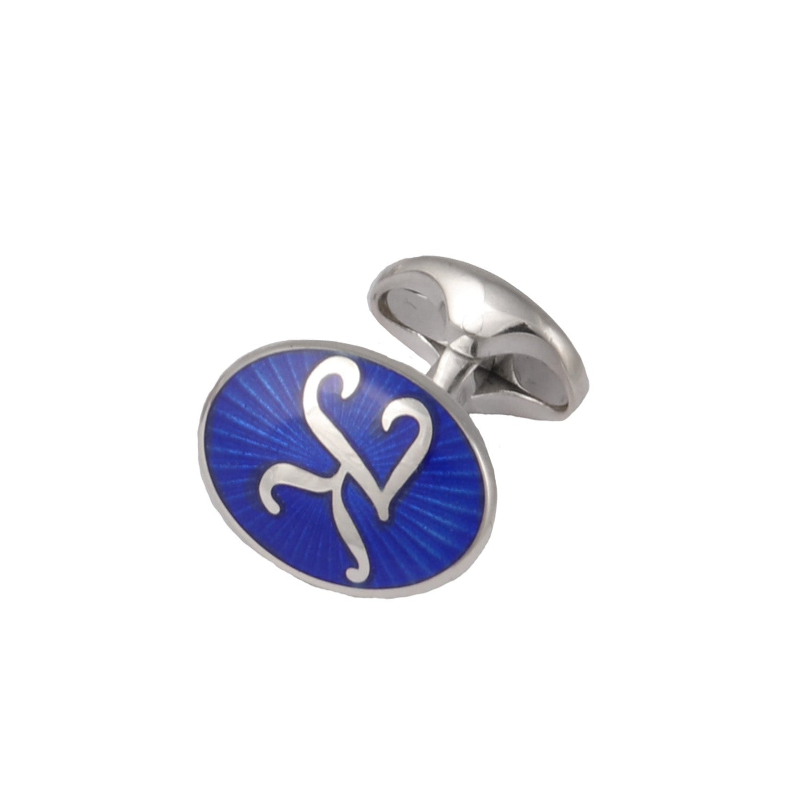 Sterling Silver Personalised Initial Cufflinks-Deakin & Francis-Conrad Hasselbach Shoes & Garment