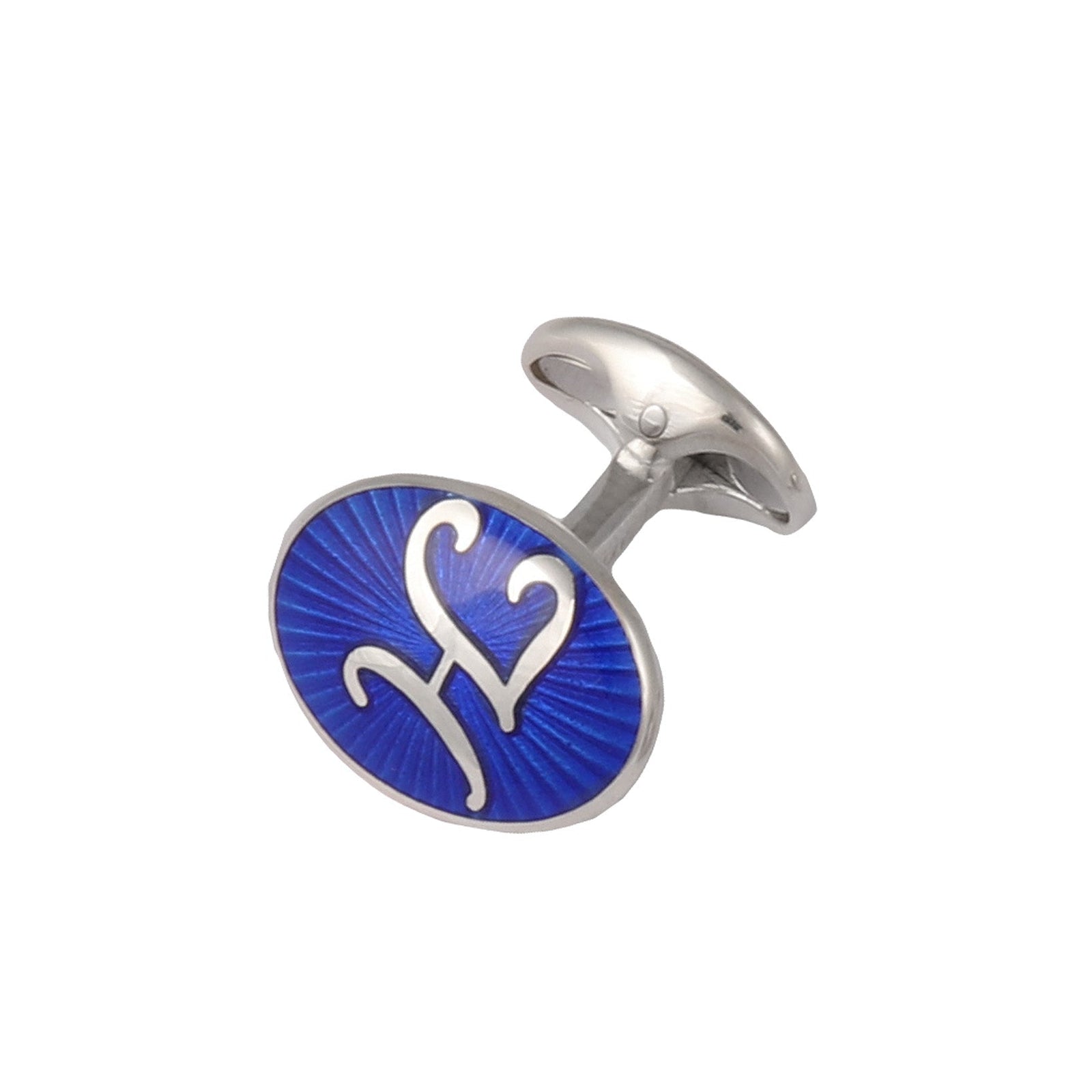 Sterling Silver Personalised Initial Cufflinks-Deakin & Francis-Conrad Hasselbach Shoes & Garment