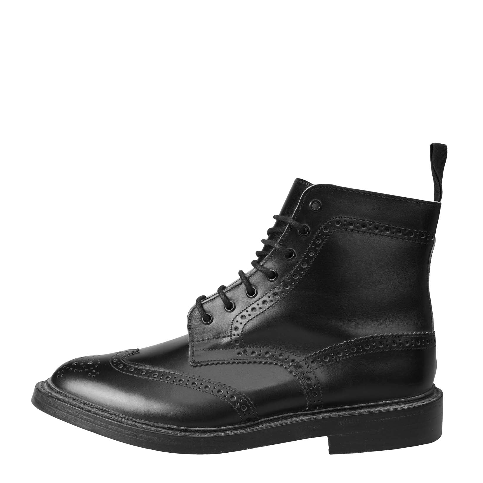 Stow Brogue Boots Schwarz-Tricker's-Conrad Hasselbach Shoes & Garment