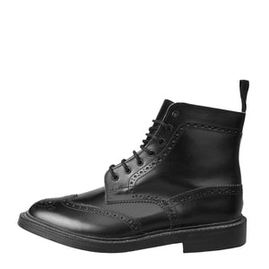 Stow Brogue Boots Schwarz-Tricker's-Conrad Hasselbach Shoes & Garment
