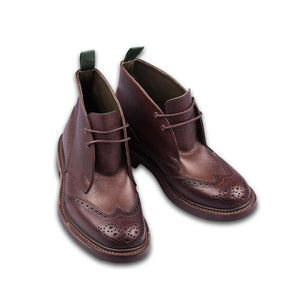 Two Tone Chukka Boot Brown-Tricker's-Conrad Hasselbach Shoes & Garment